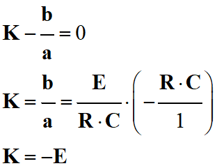 K = -E