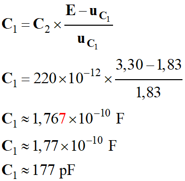 C1 = 177 pF