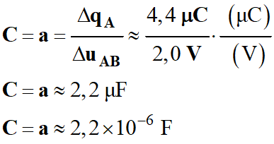 C = 2,2 E-6 F