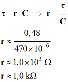 r = 1,0 kiloohm