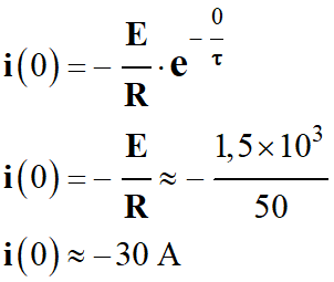 i (0) = 30 A