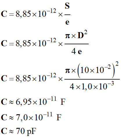 C = 70 pF
