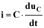 i = C . duC / dt