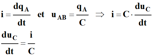 duC / dt = i / C
