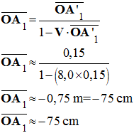 mes (OA1) = - 75 cm
