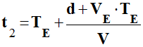 t 2 = T E