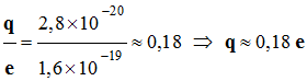 q = 0,18 e