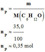n P = 0,35 mol