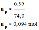 n p = 0,094 mol