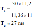 Te = 27 ms