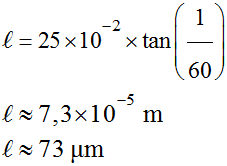 l = 73 micromtre