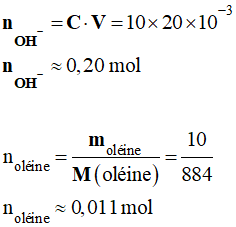 n oline = 0,011 mol