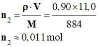 n2 = 0,011 mol
