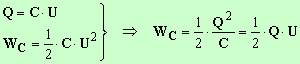 Wc = 1/2 Q . U