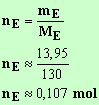 nE = 0,107 mol