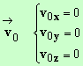 vecteur v 0