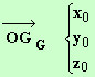 vecteur a OG 0