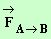 vecteur F A/B