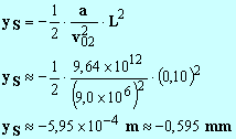y S = 0,595 mm