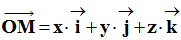 vecteur OM