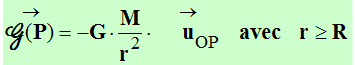 vecteur G (P)