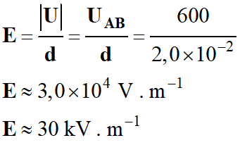 E = 30 kV / m