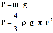 poids P