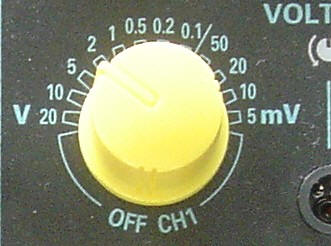 boutons oscilloscope