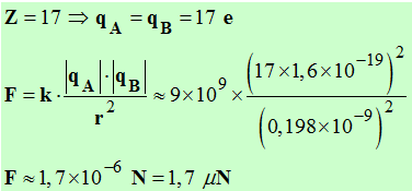 F = 1,7 micronewton