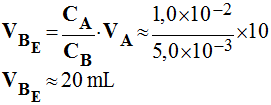 V BE = 20 mL
