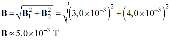 B = 5,0 E-3 T