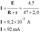 I = 92 mA