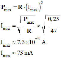 I max = 73 mA