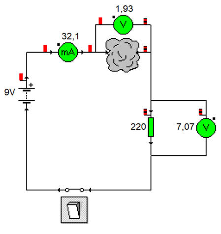 Simulation avec Crocodile Physics 1.7
