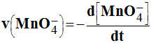 v (MnO4-)