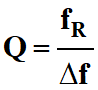 facteur de qualit Q