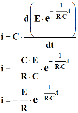 expression de i = f (t)