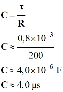 C = 4,0 microfarad