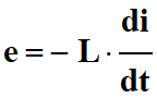 e = - L . di/dt