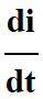 di / dt