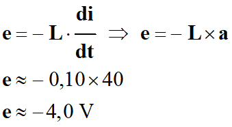 e = - 4,0 V