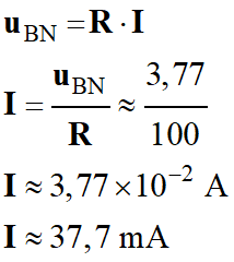 I = 37,7 mA