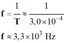 f = 3,3 E3 Hz
