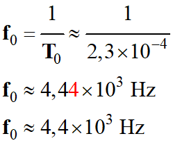 f0 = 4,4 E3 Hz