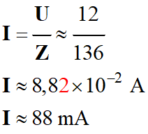 I = 88 mA