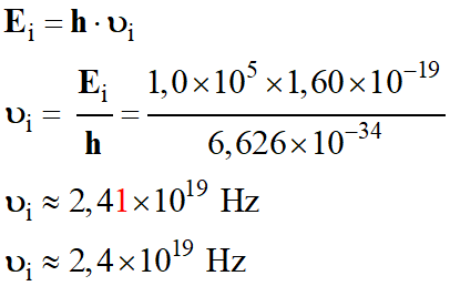 f i = 2,4 E19 Hz
