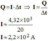 I = 2,2 E2 A