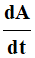 dA / dt