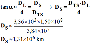 D S = 1,31 E6 km