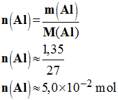 n (Al) = 5,0 E-2 mol